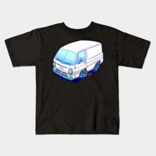 Classic white Dodge A100 van Kids T-Shirt